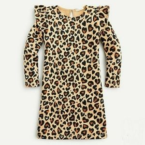 Crewcuts Leopard Fleece Dress